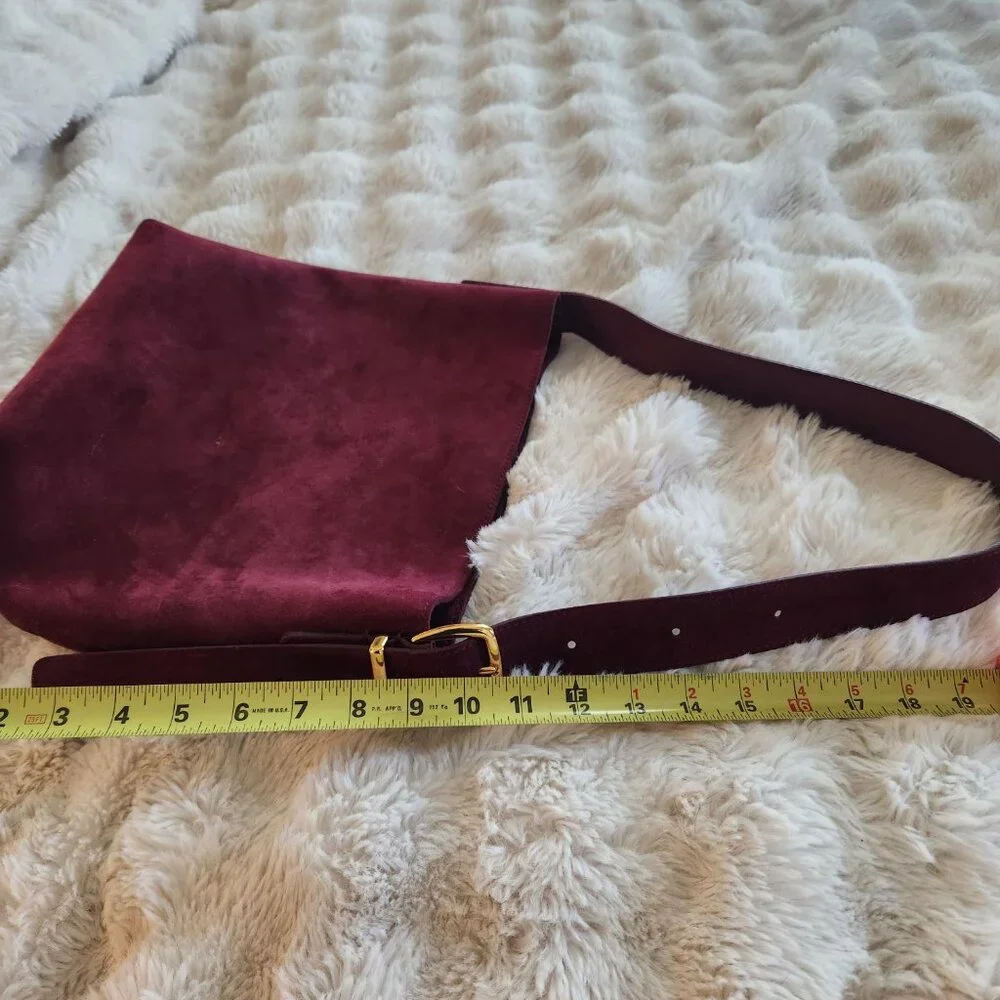 Madewell burgundy suede purse - Picture 3 of 5